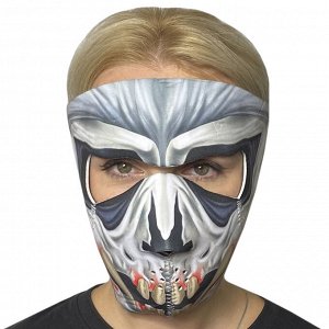Антивирусная маска с крутым дизайном Wild Wear Soul Reaver - Медицинская многоразовая маска с ярким принтом. Подходит для ежедневного ношения, занятий спортом, поездок на байке, велосипеде и другом дв