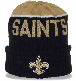 Спортивная шапочка фаната New Orleans Saints на флисе №367 ОСТАТКИ СЛАДКИ!!!!