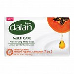 Мыло туалетное твердое &quot;Dalan Multi Care&quot; 150г, &quot;Папайя и Молоко&quot; (Турция)
