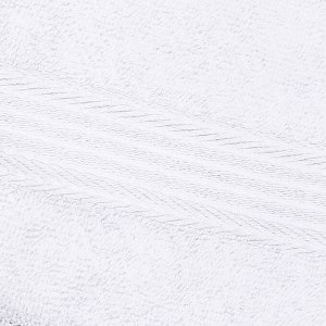Полотенце махровое 70х130см, отбеленное, 325г/м2, белый (Россия)