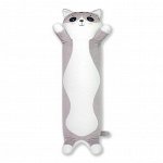 Антистрессовая игрушка &quot;Кот Обнимашка&quot; 15х25х60см, велюр, наполнитель - гранулы вспененного полистирола (Россия)