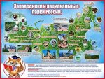 Плакат &quot;Заповедники и национальные парки России&quot;