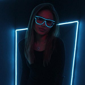мф поиск Очки с подсветкой BLUE