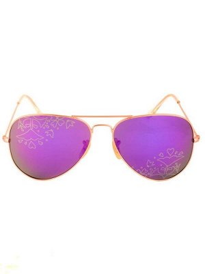 Солнцезащитные очки Loris 8805 Золотистые Синие