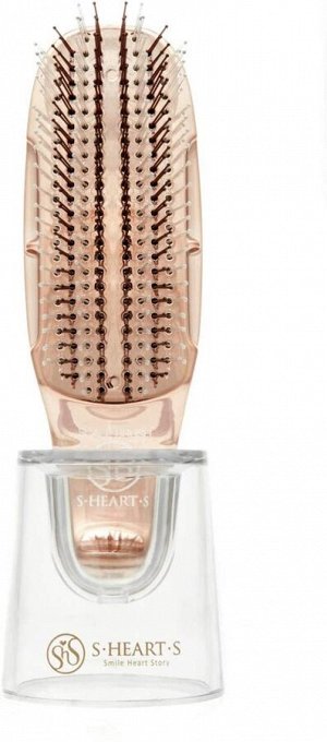 S Heart S Scalp Brush Plus Short - массажная расческа с маленькой ручкой