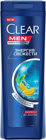 Шампунь мужской Энергия Свежести (против перхоти) Clear  400мл