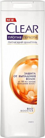 Шампунь женский Защита от выпадения волос (против перхоти) Clear  400мл