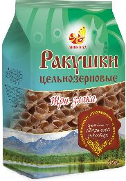 Ракушки цельнозерновые 3 злака 300 г