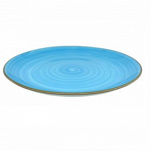 Тарелка десертная, d 20 см, фрф, голубой, САБИАН