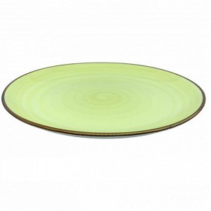 Тарелка десертная, d 20 см, фрф, зеленый, САБИАН