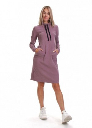 Платье пл447 серый фиолет