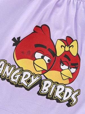 Футболка-топ "Angry birds" (98-122см) UD 0061(3)сирень