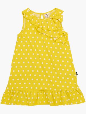 Платье в горох (92-116см) UD 3190(2)желтый