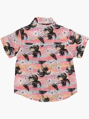 Рубашка для мальчика (90-130см) 3656 пальма