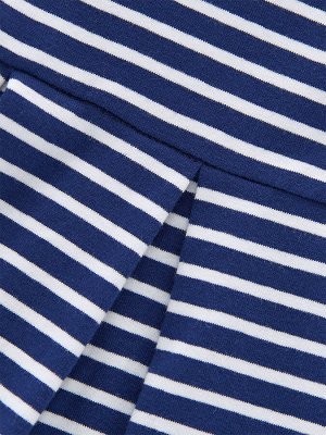 Платье в полоску (80-92см) UD 1742(3)т.синий
