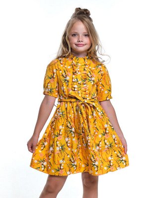 Платье (122-146см) UD 7643(2)цветы/желт