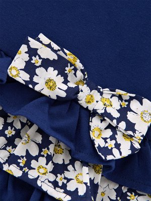 Платье комбинированное (92-116см) UD 1868(2)синий