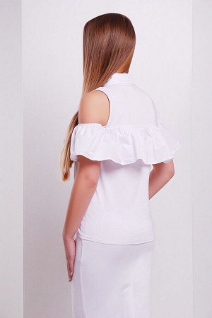 Блуза Калелья б/р белый p32508 от Glem