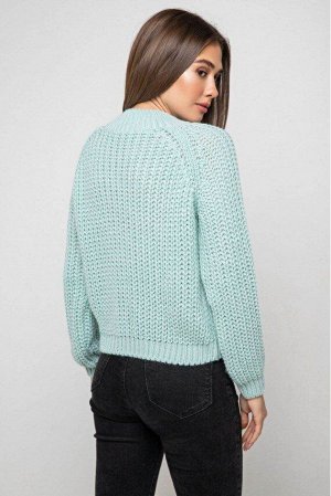 Вязаный свитер «Злата» с люрексом - лед 375003 от Prima Fashion Knit