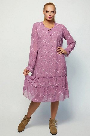 Платье Кармен розовый 101619 от Miledi