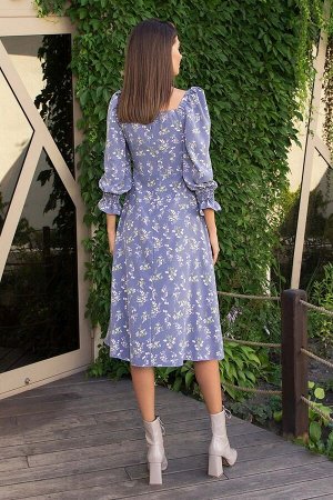Платье Пала д/р джинс-полевые цветы p73189 от Glem