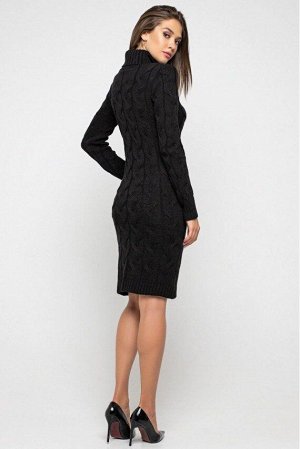 Вязаное платье "Сабрина" - черный 5543011 от Prima Fashion Knit
