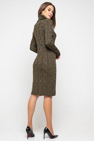 Вязаное платье "Сабрина" - табак 5543004 от Prima Fashion Knit