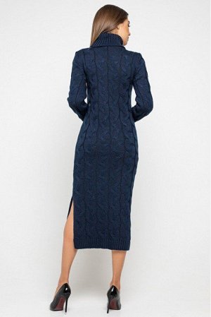 Вязаное платье "Ангелина"- темно-синий 5539007 от Prima Fashion Knit