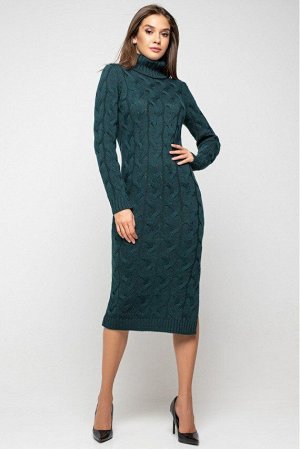 Вязаное платье "Ангелина"- зеленый 5539010 от Prima Fashion Knit