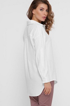 Блуза Андреа д/р белый p73000 от Glem