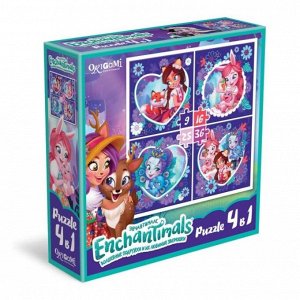 Origami. Enchantimals Пазл 4в1.9-16-25-36 эл "Групповой снимок" арт.03999