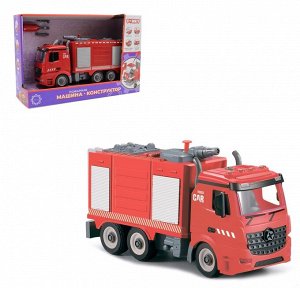 Funky toys. Пожарная машина-конструктор 1:12 фрикционная, свет, звук, вода 30см арт.FT61115