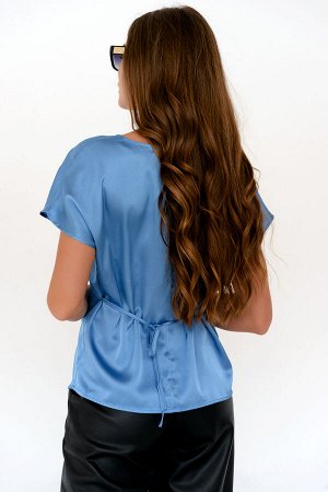Блуза Шелковая волна (голубой перламутр) Б11-212