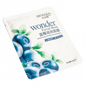Маска для лица тканевая Bioaqua Wonder с экстрактом черники 30 g