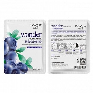 Маска для лица тканевая Bioaqua Wonder с экстрактом черники 30 g