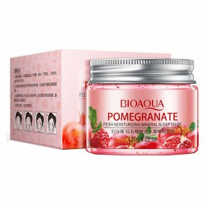 Ночная маска для лица Bioaqua Pomegranate Fresh Mineral Sleep Mask Гранат 120 g