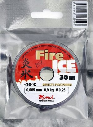 Леска Momoi Fire Ice Barrier Pack 30 м красная 1/14 (х10)