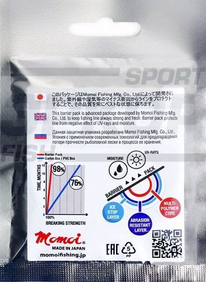 Леска Momoi Fire Ice Barrier Pack 30 м красная 1/14 (х10)