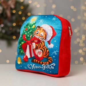 Рюкзак детский «С Новым годом» Тигрёнок, 28 х 25 см