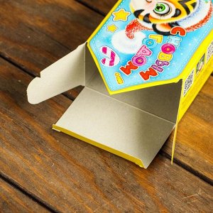 Подарочная коробка "Тигрули" Конфета малая, с анимацией и игрой 90х58х128 мм