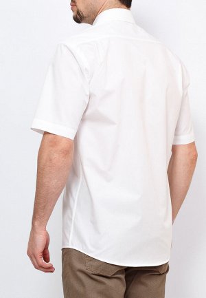Сорочка мужская короткий рукав GREG 100/301/WHITE