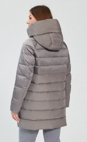FINE JOYCE Куртка стеганая зимняя женская с капюшоном SCWV-IW459-C brown
