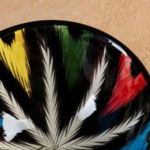 Коса Риштанская Керамика "Атлас" 15 см, малая, разноцветная