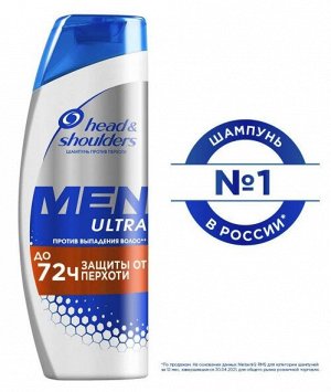 HEAD & SHOULDERS Шампунь против перхоти Против выпадения волос для мужчин 400мл