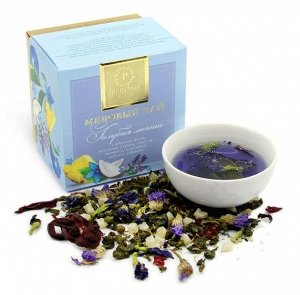 Медовый чай Голубая мечта с цветами синей орхидеи, лавандой, мелиссой, ягодами, 35гр