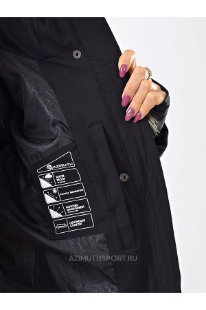 Женское пальто Azimuth В 20684_9 Черный