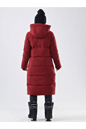 Женское пальто Azimuth В 20684_94 Бордовый