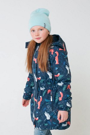 Куртка(Осень-Зима)+girls (синий, лесные животные)