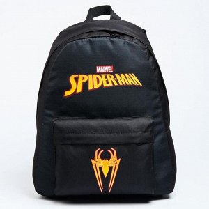 Рюкзак молод Человек-паук, 33*13*37, отд на молнии, н/карман, черный