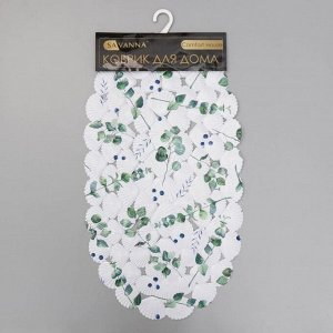 SPA-коврик для ванны SAVANNA «Эвкалипт», 37?68 см, цвет белый